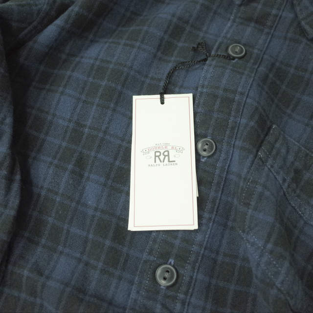 RRL ダブルアールエル INDIGO PLAID L/S SHIRTS インディゴチェック