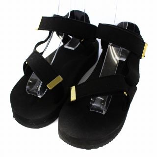 スイコック(suicoke)のスイコック ドゥーズィエムクラス別注 サンダル ストラップ 23cm 黒(サンダル)