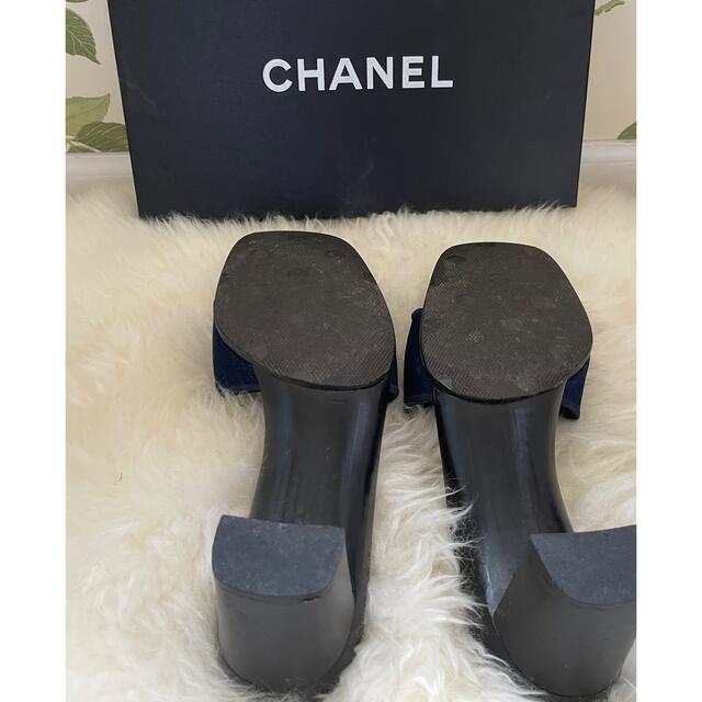 CHANEL(シャネル)の特別lSALE‼️希少❣️✨新品未使用✨CHANEL♡人気のデニムミュール♡ レディースの靴/シューズ(ミュール)の商品写真