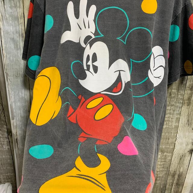 Disney - ディズニー ミッキーマウス Tシャツ ドット 両面プリントの ...