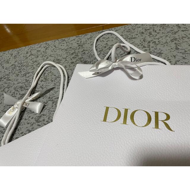 Christian Dior(クリスチャンディオール)のクリスチャンディオール　ショップ袋　2枚 レディースのバッグ(ショップ袋)の商品写真