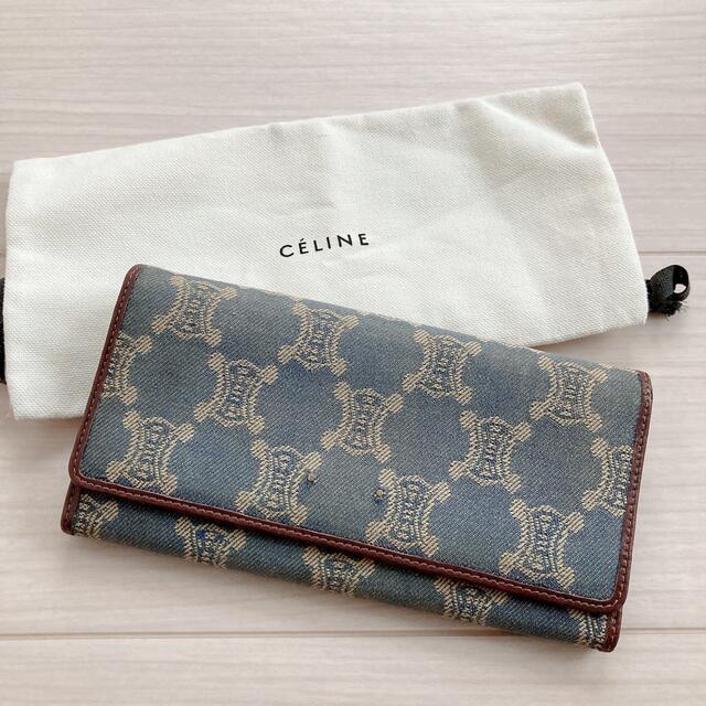 CELINE◇長財布/-/BRW/総柄/メンズ/M/99/2-