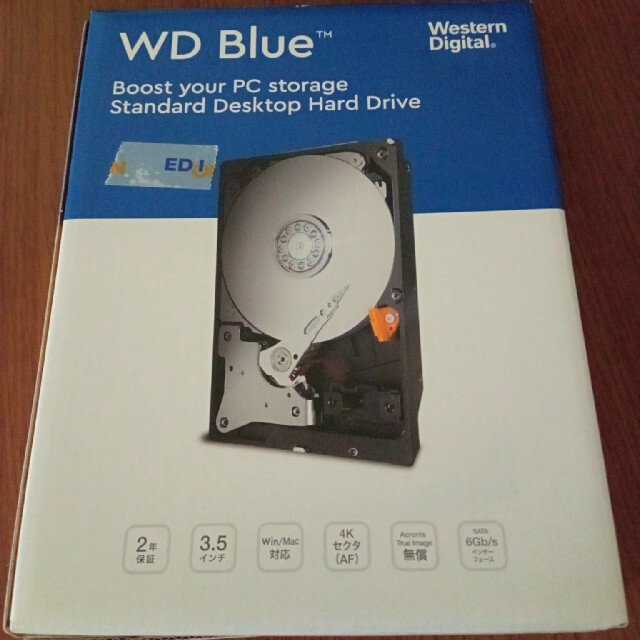 Western Edition(ウエスタンエディション)のWestern Digital HDD 8TB WD Blue PC 3.5 スマホ/家電/カメラのPC/タブレット(PCパーツ)の商品写真