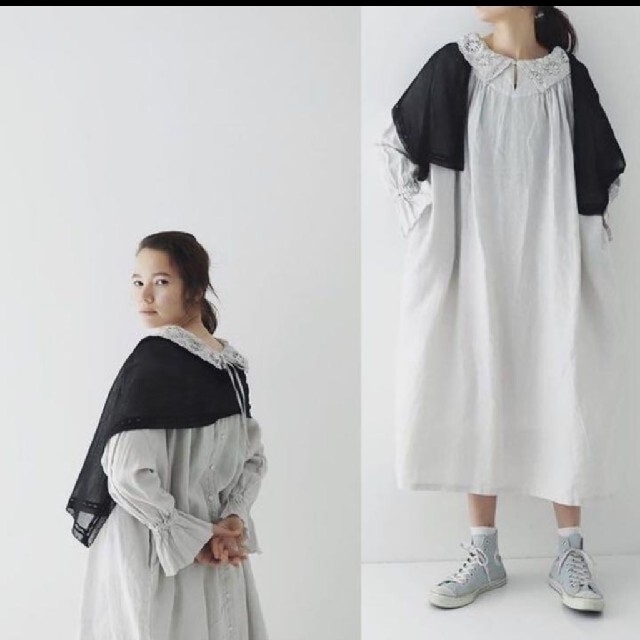 nest Robe - ネストローブ♡レースカラースモック2wayワンピース nest Robe - ネストローブ♡レースカラースモック2wayワンピース