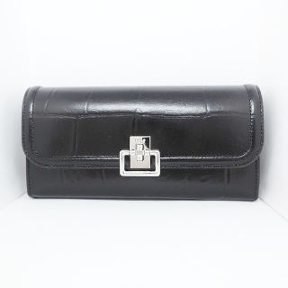 フルラ(Furla)のフルラ 長財布美品  - 黒 型押し加工(財布)