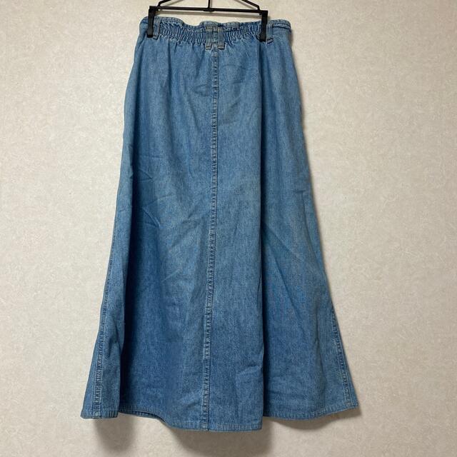 Lochie(ロキエ)のデニム　スカート　ボタン　古着　ロングスカート lizwear レディースのスカート(ロングスカート)の商品写真