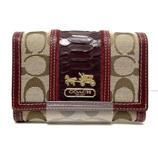 コーチ(COACH)のCOACH(コーチ) 2つ折り財布 シグネチャー柄(財布)