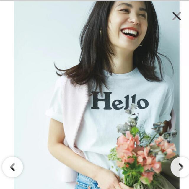 人気在庫 MADISONBLUE - マディソンブルー HELLO CREW NECK TEE