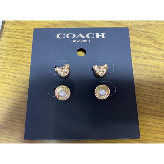 【新品未開封】COACH コーチ ベア くま クマ パール ピアス