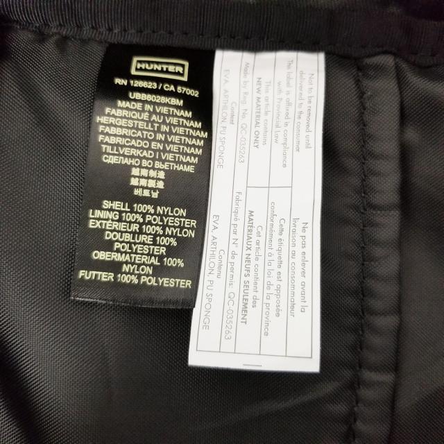 HUNTER(ハンター)のハンター リュックサック - 黒 ナイロン レディースのバッグ(リュック/バックパック)の商品写真
