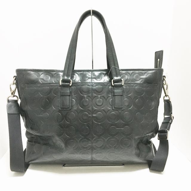 お買い得2023 COACH - コーチ ビジネスバッグ 70253 黒 レザーの通販