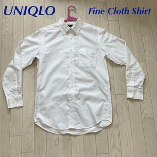 ユニクロ(UNIQLO)のUNIQLO ボタンダウンシャツ Fine Cloth Shirt 白シャツ M(シャツ)