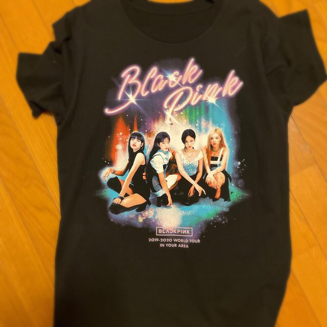 本日特価】【本日特価】BLACKPINK TシャツPINK Short 2枚 マスキング