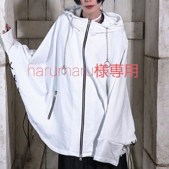 CIVARIZE(シヴァーライズ)のharumaru様専用　CIVARIZE レースアップポンチョパーカ メンズのトップス(パーカー)の商品写真