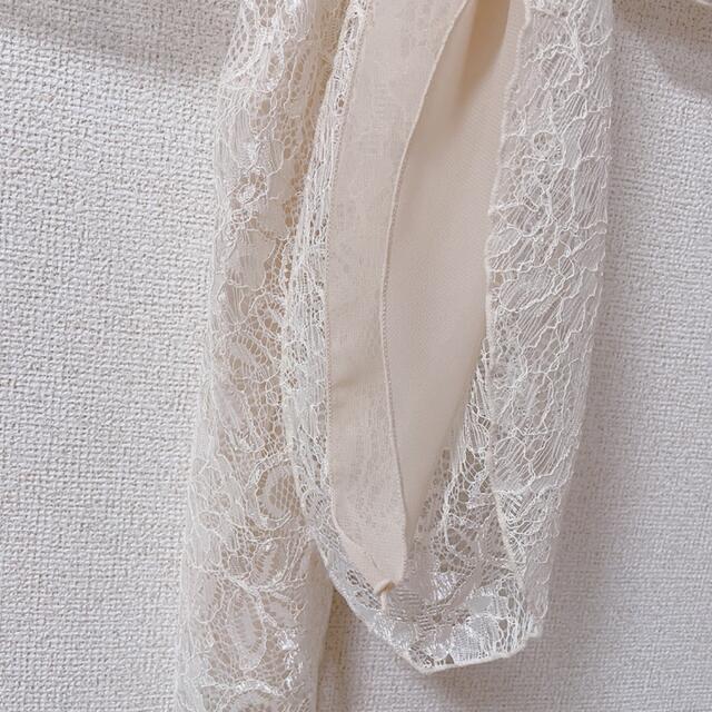 ARROW(アロー)の【美品】ARROW 結婚式用袖付きレースショール レディースのファッション小物(マフラー/ショール)の商品写真