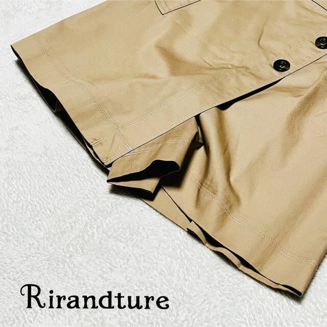 Rirandture(リランドチュール)の【新品に近い　未使用】Rirandture ラップスカート風キュロット レディースのパンツ(ショートパンツ)の商品写真