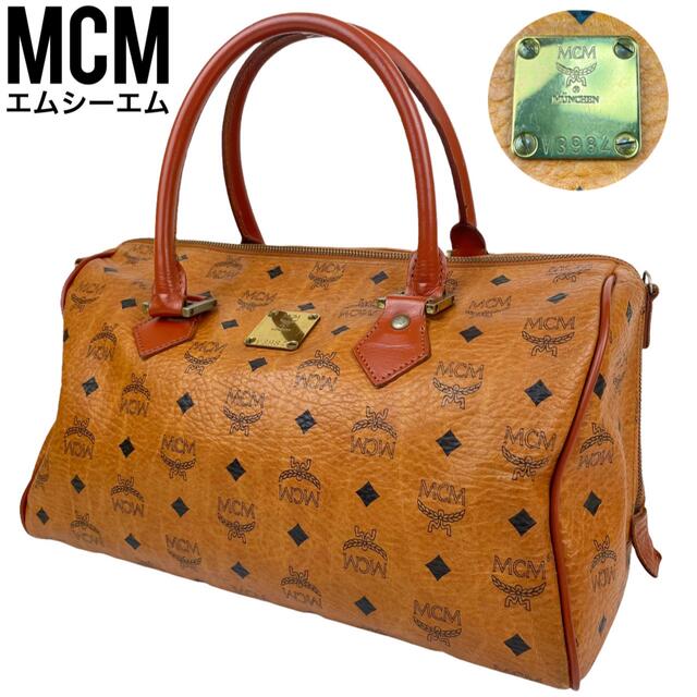 ✨美品✨　MCM エムシーエム　ミニボストンバッグ　ハンドバッグ  ヴィセトス柄