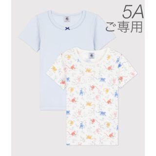 プチバトー(PETIT BATEAU)の⭐︎ご専用⭐︎ 新品未使用  プチバトー  半袖 Tシャツ  2枚組  5ans(Tシャツ/カットソー)