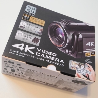 SONY - 4Kビデオカメラ　SONY製CMOSイメージセンサ搭載　DV-AC3-BK