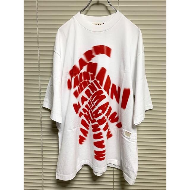 新品《 MARNI マルニ 》ロゴ プリント オーバーサイズ Tシャツ 46 2022