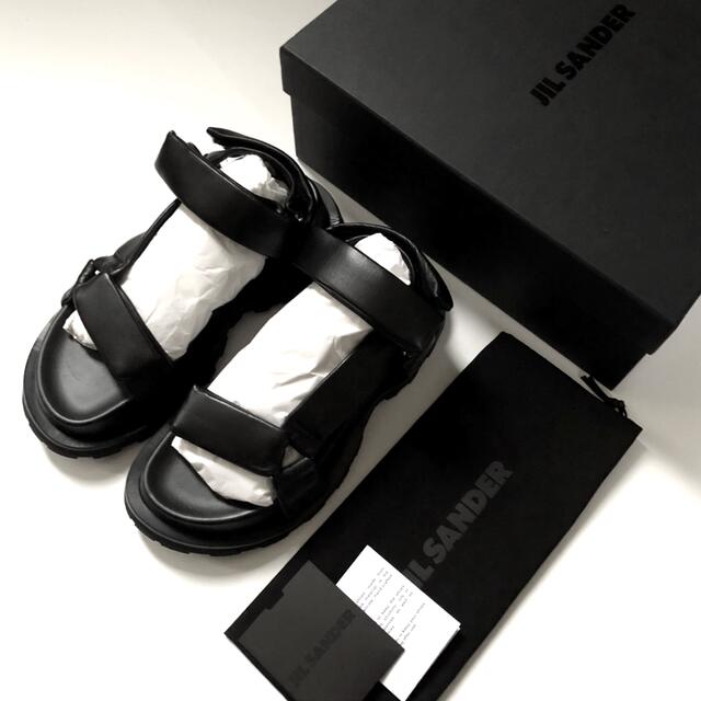 Jil Sander - 新品/38 JIL SANDER ジルサンダー レザー サンダル