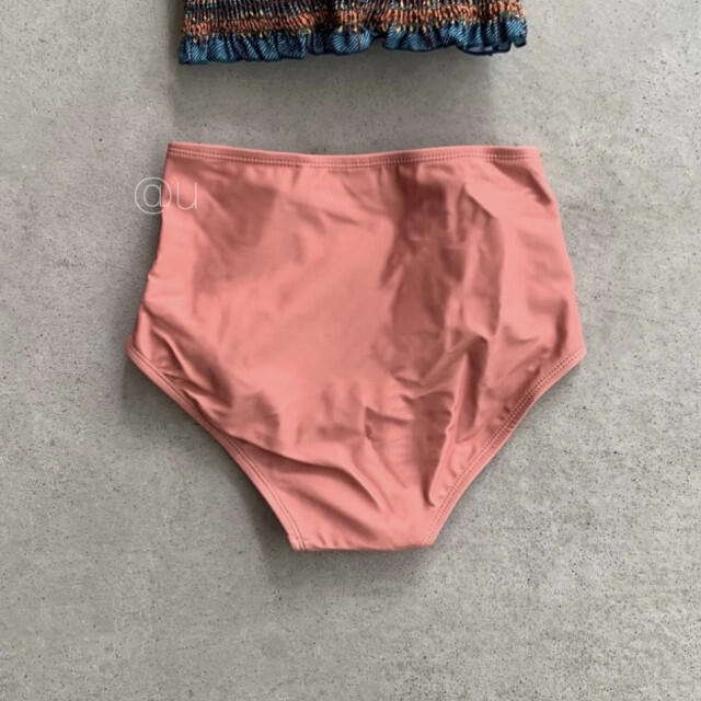 マルチカラー フリル ビキニ L ピンク ブルー グリーン 人気 流行り 水着 レディースの水着/浴衣(水着)の商品写真