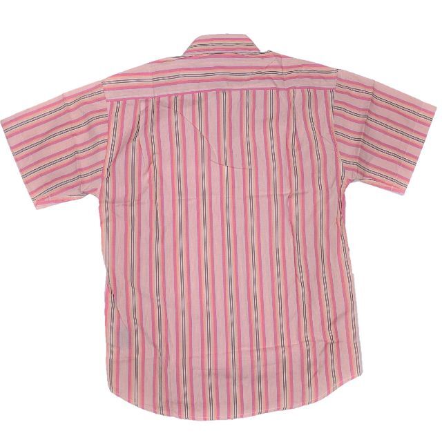 TOMMY HILFIGER(トミーヒルフィガー)のトミーヒルフィガー バーブルストライプ 半袖シャツ S ピンク メンズのトップス(シャツ)の商品写真