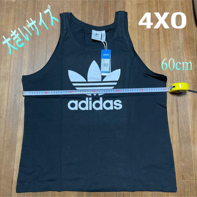 adidas(アディダス)のadidasビッグロゴ未使用品タンクトップ(4XO) メンズのトップス(タンクトップ)の商品写真