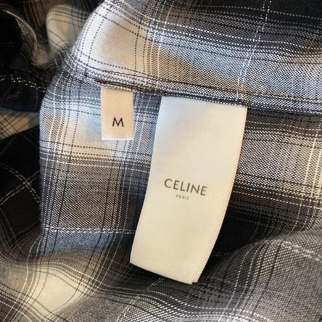 celine チェックシャツ M