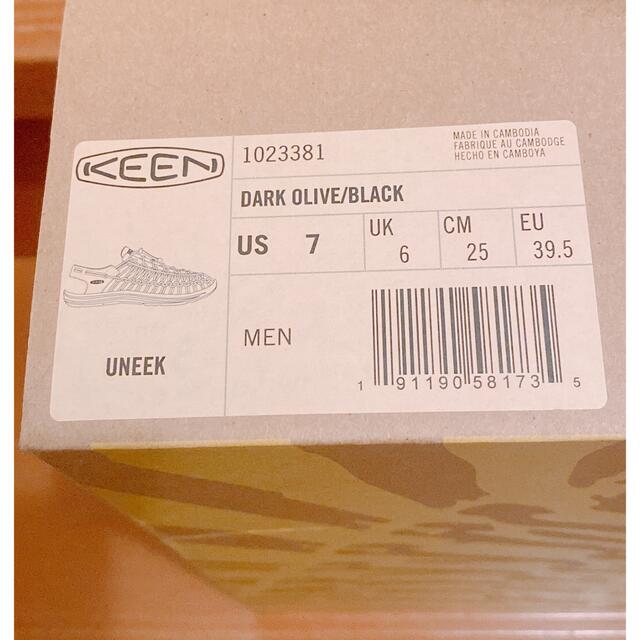 KEEN(キーン)の【未使用品】KEEN UNEEK 25㎝ メンズの靴/シューズ(サンダル)の商品写真