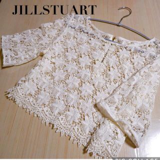 ジルスチュアート(JILLSTUART)の【美品】JILLSTUART　レース花柄トップス(シャツ/ブラウス(長袖/七分))