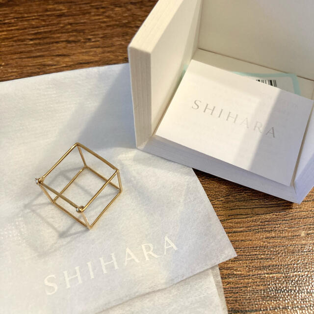 shihara シハラ スクエアピアス 15mm K18 - www.sorbillomenu.com