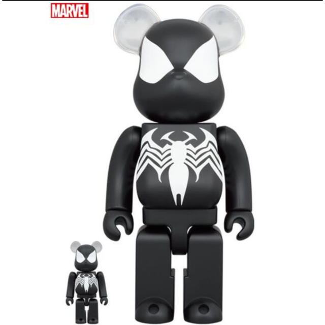 MEDICOM TOY(メディコムトイ)のBE@RBRICK SPIDER-MAN BLACK COSTUME 400% エンタメ/ホビーのフィギュア(アメコミ)の商品写真