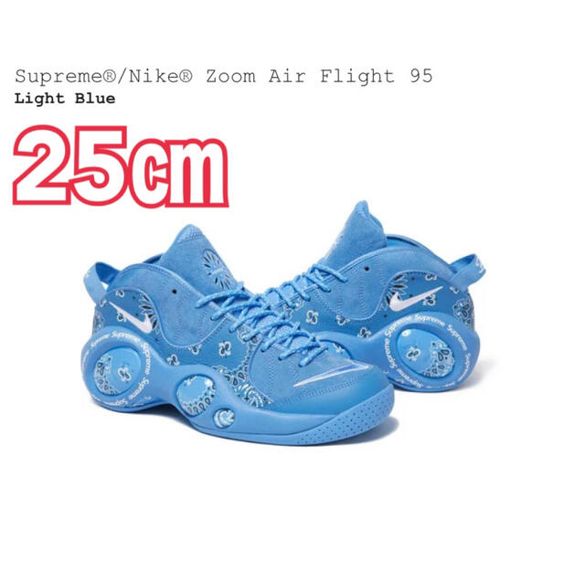 Supreme(シュプリーム)のSupreme Nike Zoom Air Flight95  us7 メンズの靴/シューズ(スニーカー)の商品写真