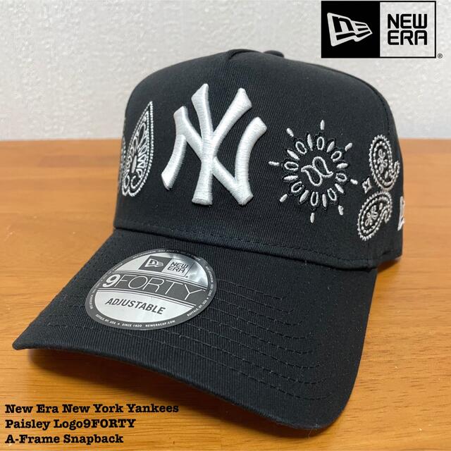 NEW ERA(ニューエラー)の✨ニューエラ✨海外限定  NYヤンキース ブラック　ペイズリー メンズの帽子(キャップ)の商品写真