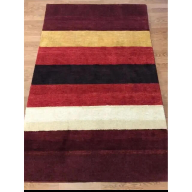 セール特価‼️】ウールギャべ手織り120×180cmセンターラグ新品未 セール特価‼️】ウールギャべ手織り120×180cmセンターラグ新品未