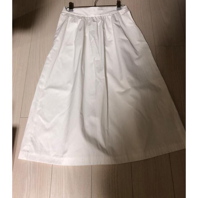 ZARA(ザラ)のZARA スカート　ホワイト レディースのスカート(ロングスカート)の商品写真