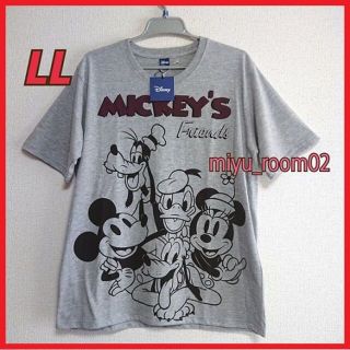 ミッキーマウス(ミッキーマウス)の【新品☆】ミッキー＆フレンズ Tシャツ レトロ風☆LL(Tシャツ/カットソー(半袖/袖なし))