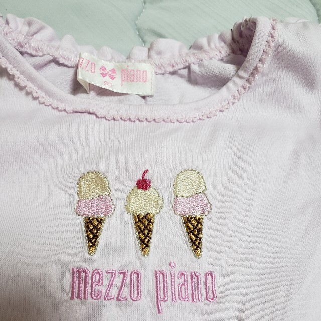 mezzo piano(メゾピアノ)のメゾピアノ　セットアップ キッズ/ベビー/マタニティのキッズ服女の子用(90cm~)(Tシャツ/カットソー)の商品写真