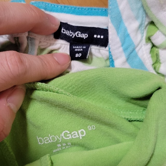 babyGAP(ベビーギャップ)の上下セット　80ー90 キッズ/ベビー/マタニティのベビー服(~85cm)(Ｔシャツ)の商品写真