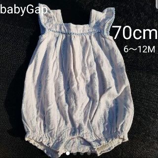 ベビーギャップ(babyGAP)のベビーギャップ ロンパース ノースリーブ 70cm 半袖 夏 女の子 6m(ロンパース)