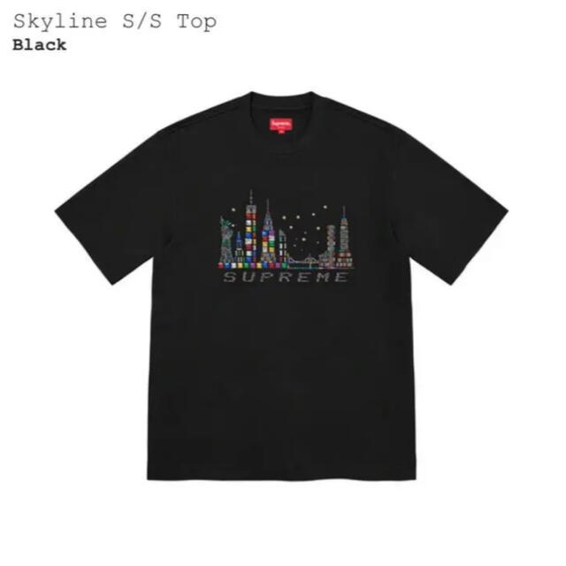 Supreme Skyline Top Tee 黒XLトップス