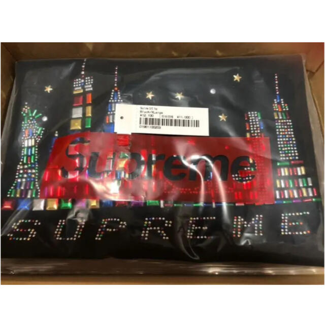 します Supreme - Supreme Skyline Top Tee 黒XLの通販 by yassu-'s