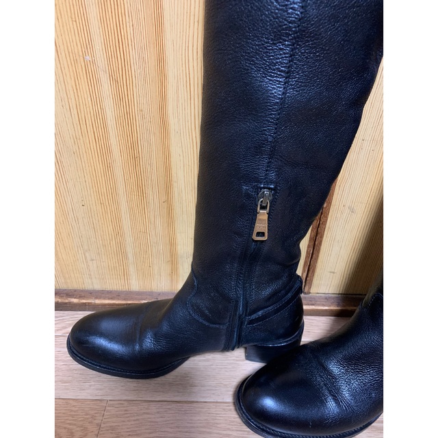 ⭐︎PRADA プラダ レディース ロングブーツ バックル 黒 24cm前後
