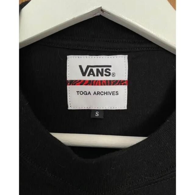 TOGA(トーガ)のTOGA × VANS トーガ バンズ コラボTシャツ ブラック Sサイズ レディースのトップス(Tシャツ(半袖/袖なし))の商品写真