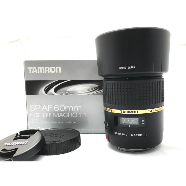 TAMRON(タムロン)のCanon用！TAMRON SP AF 60mm F2 Di II LD スマホ/家電/カメラのカメラ(レンズ(単焦点))の商品写真