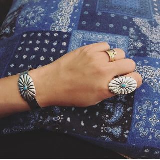 アリシアスタン(ALEXIA STAM)の[新品]Turquoise Sun Symbol Concho Ring 完売(リング(指輪))