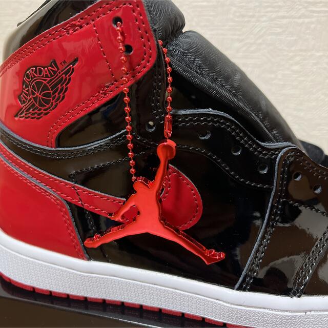 NIKE(ナイキ)の5.5cm AIR JORDAN 1 HIGH Patent Bred 新品 メンズの靴/シューズ(スニーカー)の商品写真