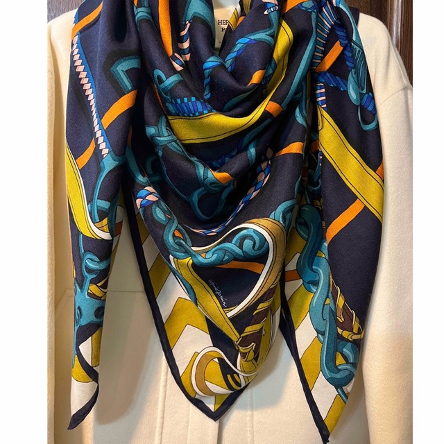 Hermes - HERMESカシミアシルク 140の通販 by miko's shop|エルメス