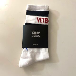 VETEMENTS ヴェトモン　reebok  靴下 コラボ ソックス ホワイト(ソックス)